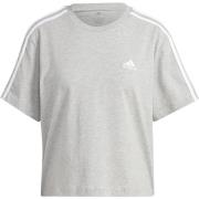 Adidas Essentials 3-Stripes Crop Top Grå Kvinnor Gray, Dam