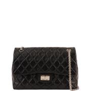 Chanel Vintage Pre-owned Tyg axelremsvskor Black, Dam