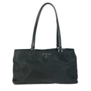 Prada Vintage Pre-owned Tyg prada-vskor Black, Dam