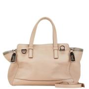 Salvatore Ferragamo Pre-owned Pre-owned Laeder handvskor Beige, Dam