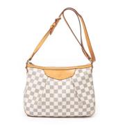 Louis Vuitton Vintage Pre-owned Belagd canvas axelremsvskor White, Dam