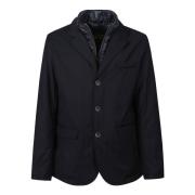 Herno Quilted Down Blazer Jacket Blue, Herr