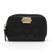 Chanel Vintage Pre-owned Laeder hem-och-kontorstillbehr Black, Dam