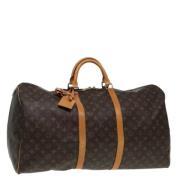 Louis Vuitton Vintage Pre-owned Canvas handvskor Brown, Dam