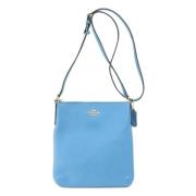 Coach Pre-owned Pre-owned Canvas axelremsvskor Blue, Dam