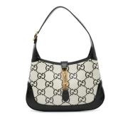 Gucci Vintage Pre-owned Laeder crossbodyvskor White, Dam