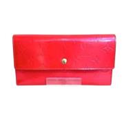 Louis Vuitton Vintage Pre-owned Laeder plnbcker Red, Dam