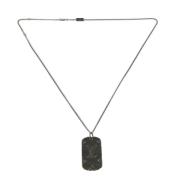 Louis Vuitton Vintage Pre-owned Tyg halsband Gray, Herr