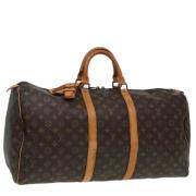 Louis Vuitton Vintage Pre-owned Canvas handvskor Brown, Dam