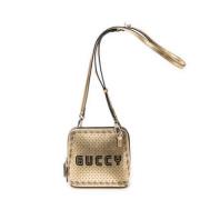 Gucci Vintage Pre-owned Laeder axelremsvskor Yellow, Dam