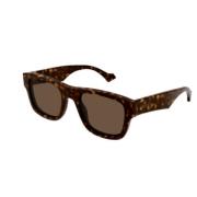 Gucci Stiliga solglasögon för modeentusiaster Brown, Unisex