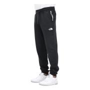 The North Face Svarta Fleece Sweatpants för Män Black, Herr