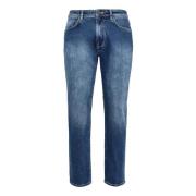 Boggi Milano Stretch Denim Jeans Blue, Herr