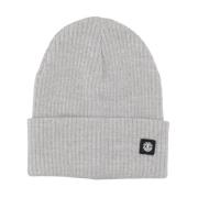 Element Grå Heather Beanie Mössa Stiligt Logotyp Gray, Herr