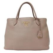 Prada Vintage Pre-owned Tyg prada-vskor Beige, Dam