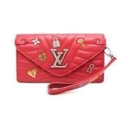 Louis Vuitton Vintage Pre-owned Laeder plnbcker Red, Dam