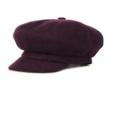 Kangol Ull Spitfire Blackberry Flat Cap Hatt Brown, Herr