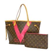 Louis Vuitton Vintage Pre-owned Tyg louis-vuitton-vskor Brown, Dam