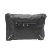 Balenciaga Vintage Pre-owned Laeder kuvertvskor Black, Dam