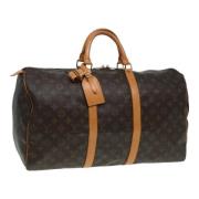 Louis Vuitton Vintage Pre-owned Canvas handvskor Brown, Dam