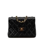 Chanel Vintage Pre-owned Laeder axelremsvskor Black, Dam