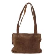 Chanel Vintage Pre-owned Mocka axelremsvskor Brown, Dam