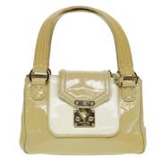 Louis Vuitton Vintage Pre-owned Laeder handvskor Beige, Dam