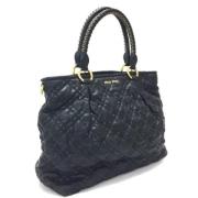 Miu Miu Pre-owned Pre-owned Tyg handvskor Black, Dam