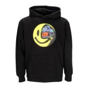 Market Konflikt Smiley Hoodie Svart Black, Herr