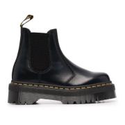 Dr. Martens Svarta Läder Platform Chelsea Boots Black, Dam