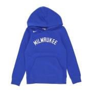 Nike Milwaukee Bucks Team Colors Hoodie Blue, Herr