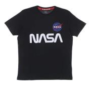 Alpha Industries Nasa Reflekterande T-shirt Blå Blue, Herr