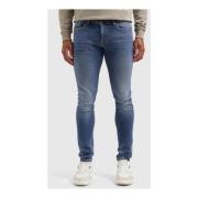 Pure Path Mäns Skinny Blå Jeans Trendig Stil Blue, Herr