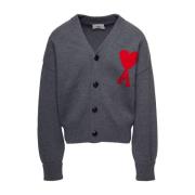 Ami Paris Cardigans Gray, Herr