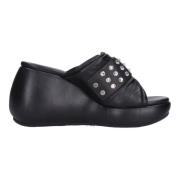 Casadei Med klack svart Black, Dam