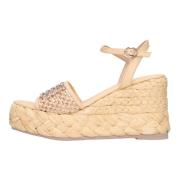 Emanuelle Vee Med klack beige Beige, Dam