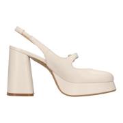 Roberto Festa Festa Milano With Heel Cream Beige, Dam