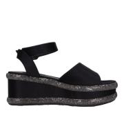 Casadei Med Klack Svart Black, Dam