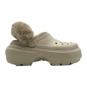 Crocs Beige Fodrade Skor för Modern Kvinna Beige, Dam