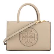 Tory Burch Ella Bio Mini Tote Handväska Beige, Dam