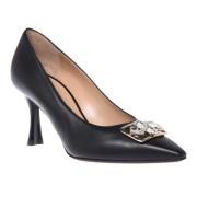 Baldinini Court shoes in black leather Black, Dam