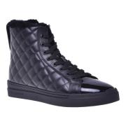 Baldinini Trainers in black quilted leather and patent leather Black, ...