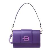 Baldinini Purple leather shoulder bag Purple, Dam