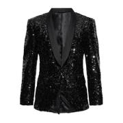 Dolce & Gabbana Paillettblazer Black, Herr