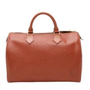 Louis Vuitton Vintage Pre-owned Laeder handvskor Brown, Dam