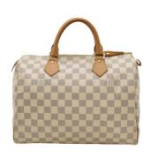 Louis Vuitton Vintage Pre-owned Canvas handvskor White, Dam