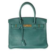 Hermès Vintage Pre-owned Laeder handvskor Green, Dam