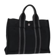 Hermès Vintage Pre-owned Canvas totevskor Black, Dam