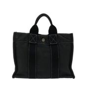 Hermès Vintage Pre-owned Canvas totevskor Black, Dam