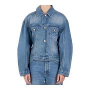 Jacquemus Blå Jeansjacka Höjer Din Stil Blue, Dam